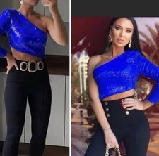 New Zara Blue Sequin One