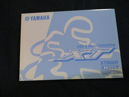 Uso manutenzione yamaha - uso, xt