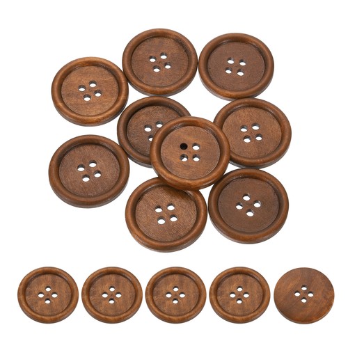 50pcs bottoni legno 35mm 4 - bottoni,