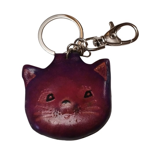 Portachiavi gatto pelle - portachiavi, in