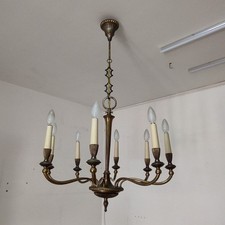 lampadario in ottone stile