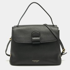 Borsa Burberry nera in pelle e