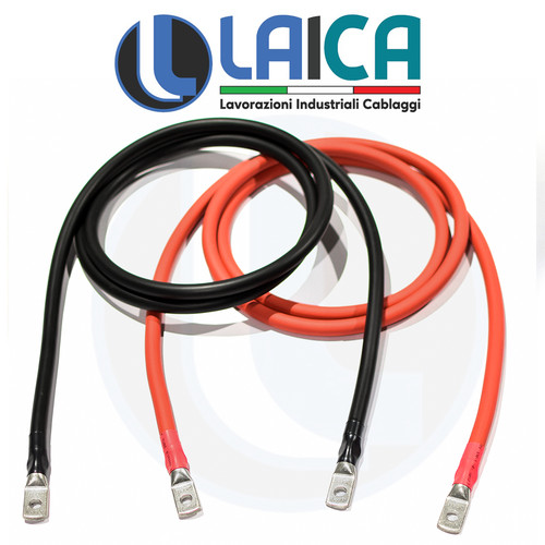 Coppia cavo batteria occhielli - cavo,