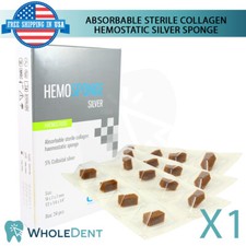 Emosspugna Dentale Spugna Argento Collagene Gelfoam Cubi Sterile GDT 24pz