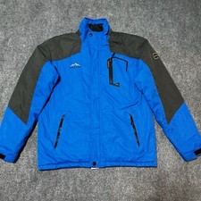 Giacca Equick uomo blu medio full zip impermeabile traspirante tasche outdoor