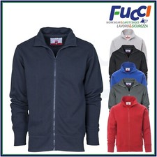 Felpa Uomo Con Zip Intera Leggera in Cotone Maglia da Lavoro Sport Payper 