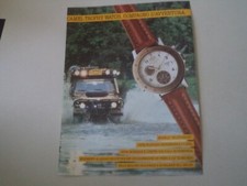 advertising Pubblicità 1990 OROLOGIO CAMEL TROPHY WATCH MULTICHRONO e LAND ROVER