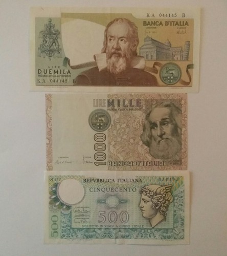 2000 lire galileo - 2000, 1000