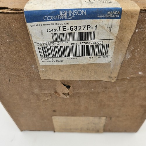 Johnson controls 6327p 1 - controls, te-6327p-1