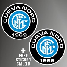 Adesivo inter curva nord ultras sticker decal aufkleber + 1 FREE STICKER CM. 10
