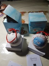 Bellissima coppia di palline  thun per albero di Natale. Nuovi con relativa conf