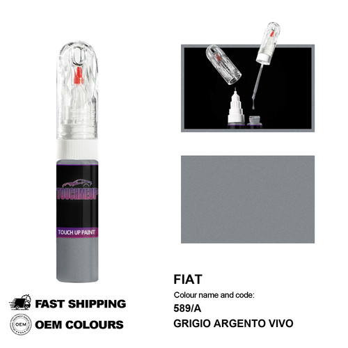 Per fiat grigio argento vivo - grigio,