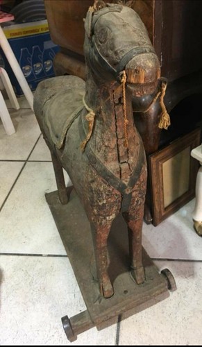 Antico cavallo cartapesta - cavallo,