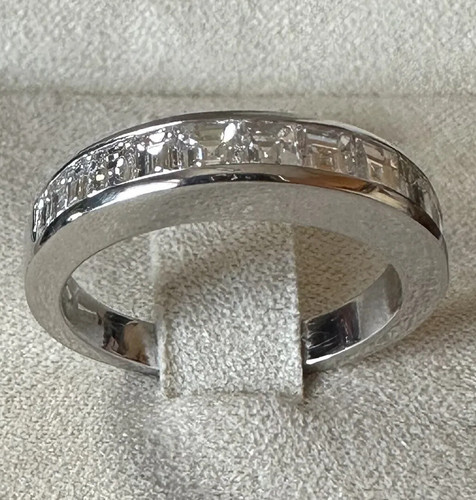 Anello fedina oro bianco 18kt - bianco,