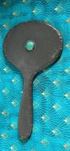Arts crafts pewter toilet - &,