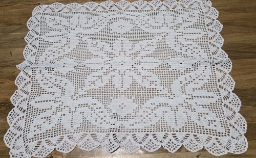 Centrino cotone bianco - di,