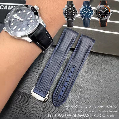 Cinturino orologio nylon pelle