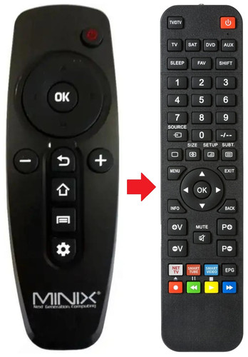 Telecomando adatto per minix - telecomando,