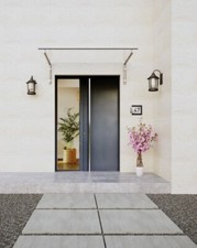 Tettoia per porta d'ingresso