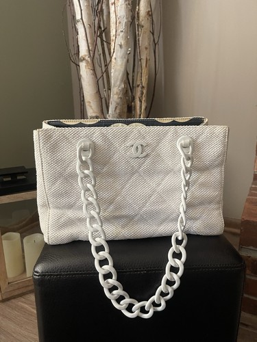 Borsa tote chanel bianca - tote,