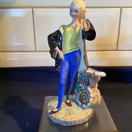 Statuina italiana ceramica - italiana,