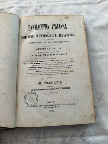 Supplemento alla farmacopea - supplemento,