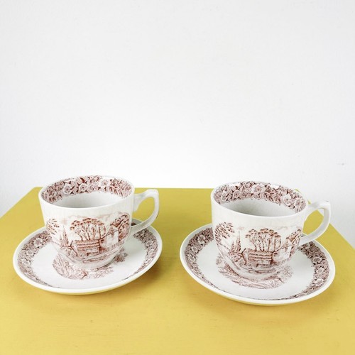 Coppia tazze con piatto - coppia,