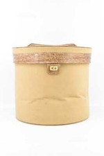 Cappelliera Da Viaggio Trussardi Vintage Beige Con Dettaagli Coccodrillo 32x35 C