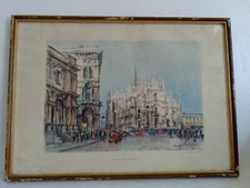 Stampa Rappresentante Duomo Di Milano di Mario Carraro