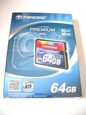 64GB Compact Flash Card UDMA 7 400x (scheda CF 64GB) TRANSCEND nuova. .