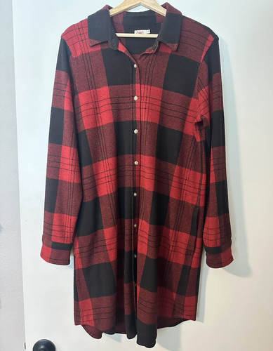 Abito camicia flanella a - in,