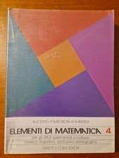 Elementi di matematica vol. 4 ISBN 9788880131359