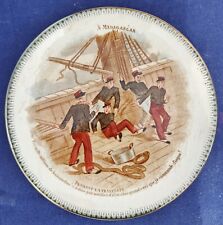 12 Piatti HB & Cie Terre De Fer - Madagascar Coloniale Francia Fine 1800