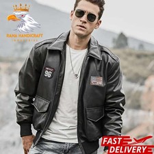 GIACCA UOMO NERA BOMBER PELLE