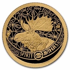 Moneta oro 2023 Barbados alce