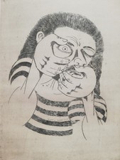 GIUSEPPE MIGNECO: Storica Incisione cm. 70X50, Firmata, Numerata, Datata. RARA!!