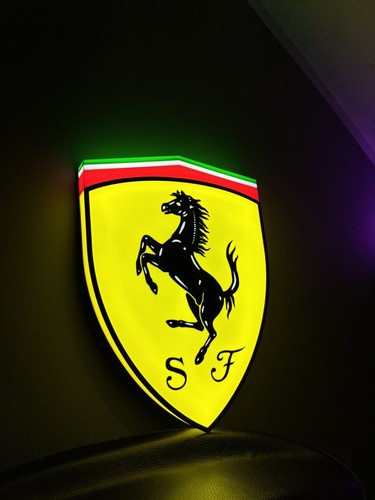 Insegna luminosa ferrari - insegna,