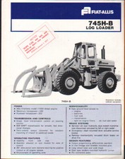 FIAT-ALLIS "745H-B" Foglietto