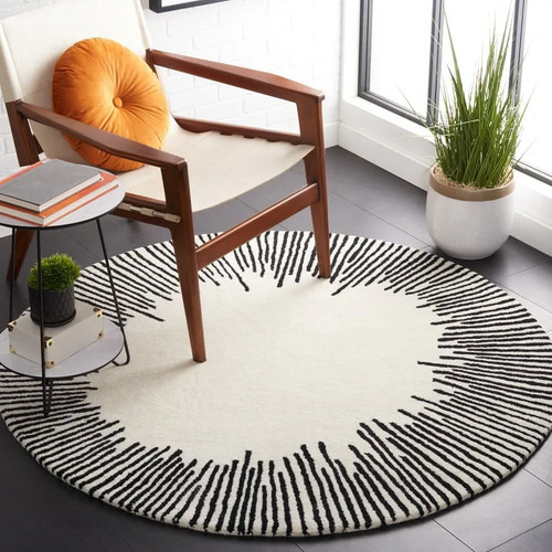 Tappeto rotondo sunburst - tappeto,
