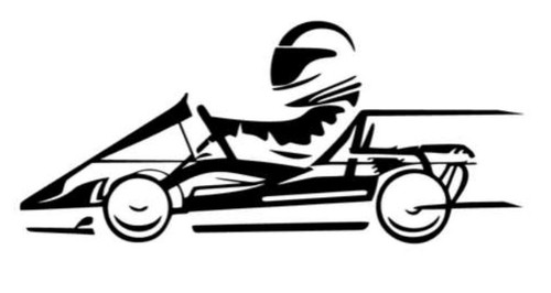 Adesivo kart racing 1x - go,