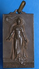 TRENTO MEDAGLIA 1921 26° CONGRESSO DELLA SOCIETA' DANTE ALIGHIERI BRONZO SPL