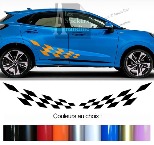 Bandes damiers pour ford - 2,
