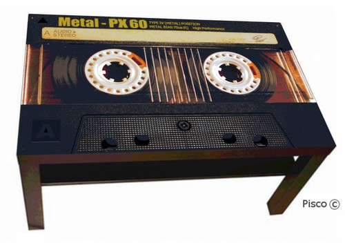 Tavolino cassette metal - cassette,