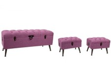 PANCA IN LEGNO POLTRONA CAMERA CASSAPANCA PANCHETTA PUF POUF POUFF CONTENITORE