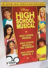 High School Musical 3 DVD 1 2 3 The Concert in Box in Cartone Come da Foto