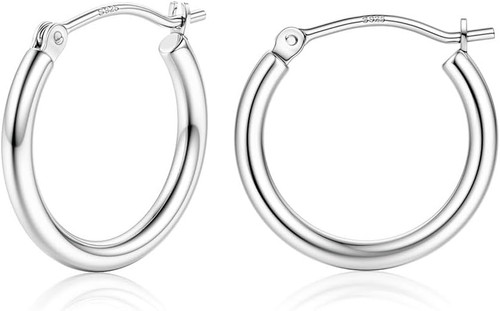 Orecchini cerchio argento 925 - orecchini,