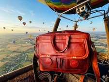 Borsa messenger in pelle di
