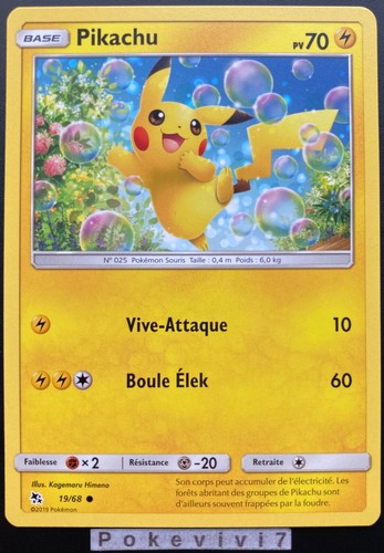 Carte pokemon pikachu - pikachu, 19/68