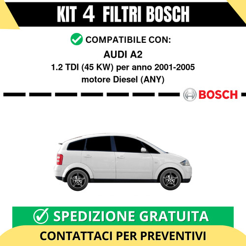 Kit bosch filtri tagliando - 4,
