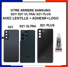 Vitre arrière Samsung Galaxy S21 / S21+ PLUS /S21 Ultra 5G LOGO Lentille+Adhésif
